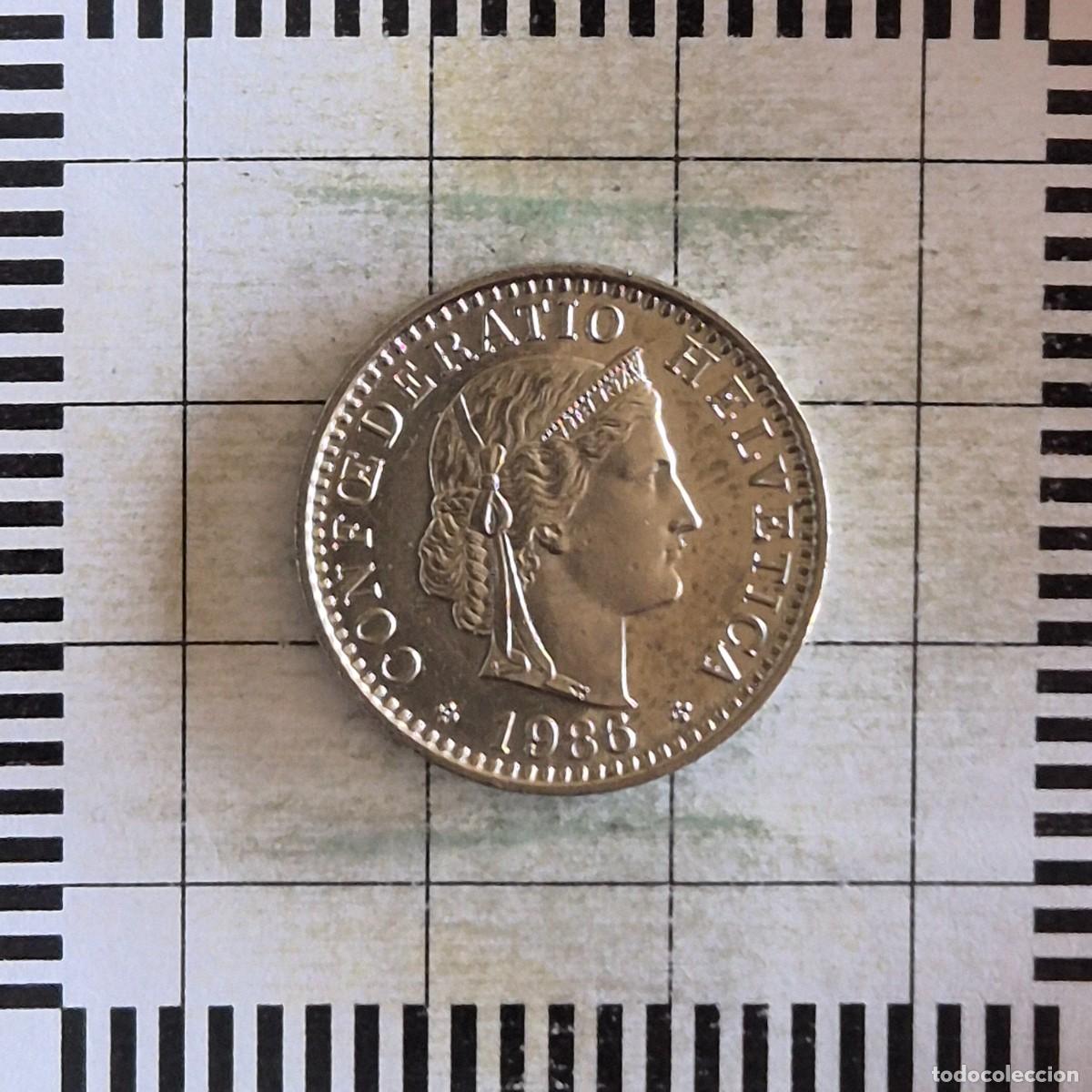 Monedas antiguas de Europa: 20 RAPPEN, SUIZA. 1986. (KM#29a).