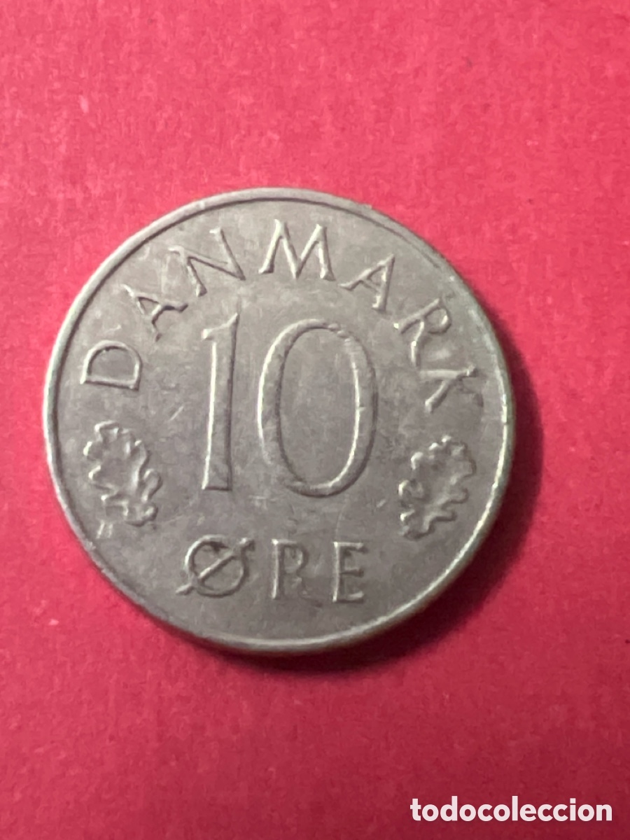 Monedas antiguas de Europa: C384. MONEDA DINAMARCA 10 ORE 1975