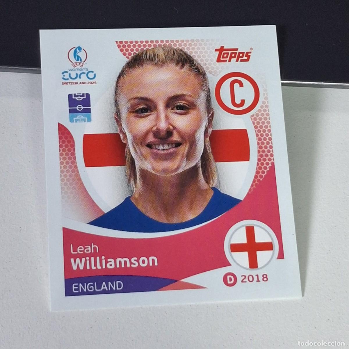 Monedas antiguas de Europa: B4 254 LEAH WILLIAMSON ENGLAND INGLATERRA SWITZERLAND 2025 UEFA WOMEN&acute;S EURO SUIZA TOPPS STICKERS