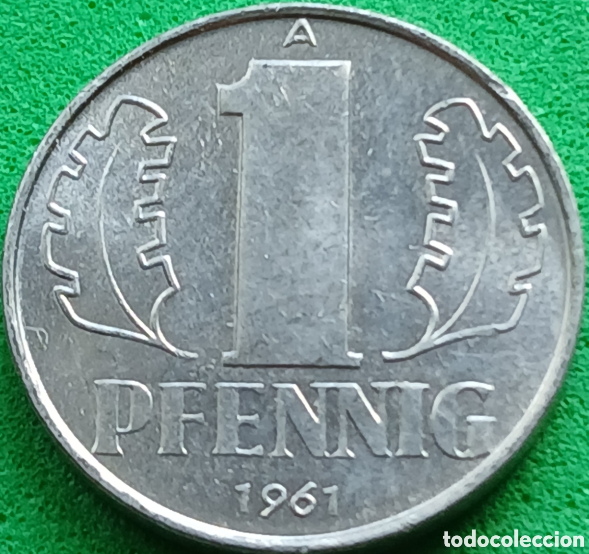 Monedas antiguas de Europa: Alemania Oriental 1 pfennig 1961 km#8.1