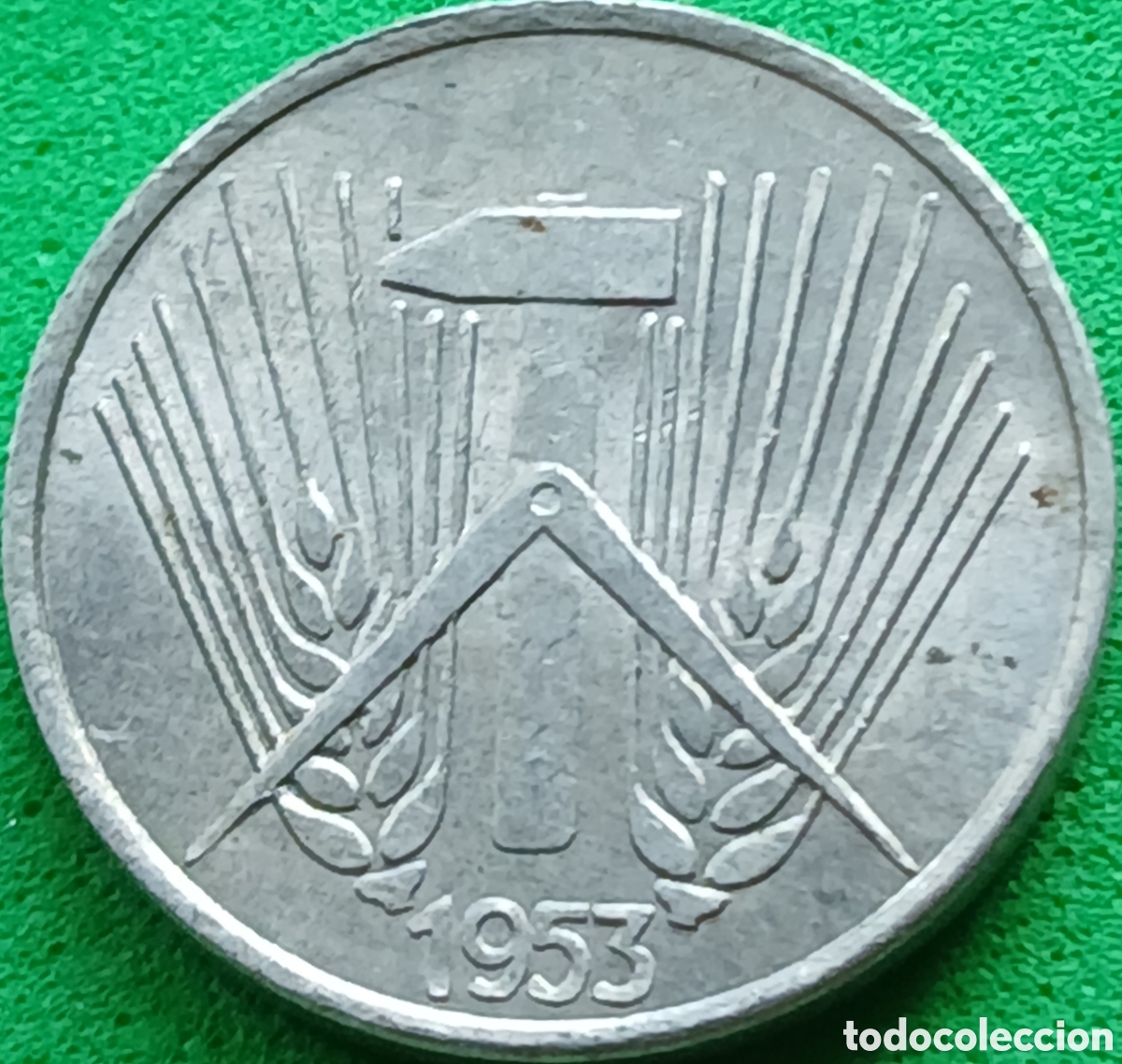 Monedas antiguas de Europa: Alemania Oriental 1 pfennig 1953 A km#5