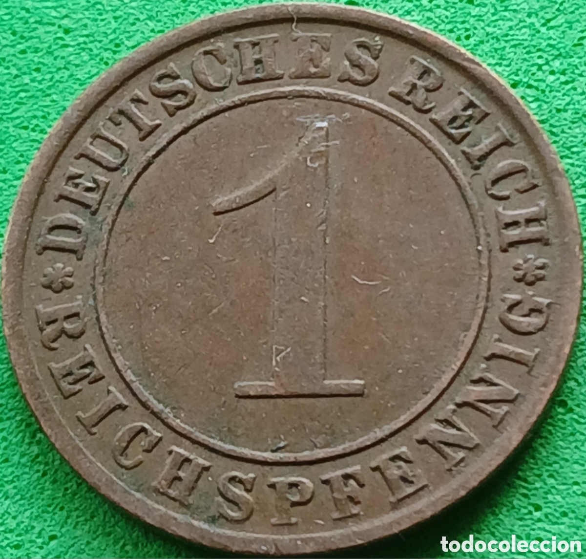 Old Coins of Europe: Alemania Rep&uacute;blica de Weimar 1 reichspfennig 1925 A km#37