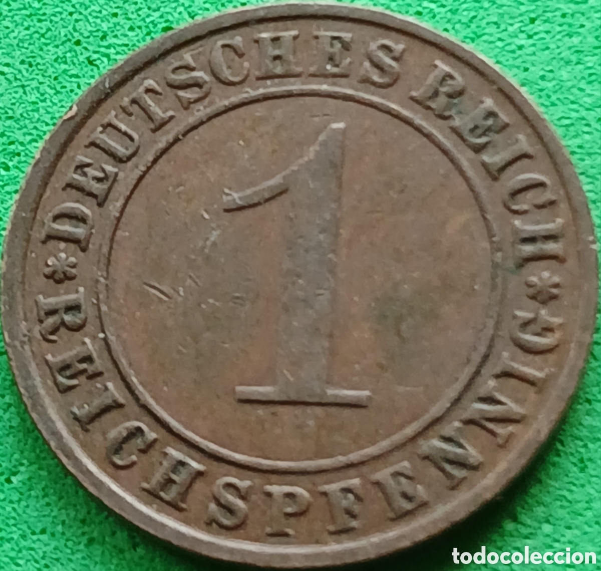 Monedas antiguas de Europa: Alemania Rep&uacute;blica de Weimar 1 reichspfennig 1935 F km#37