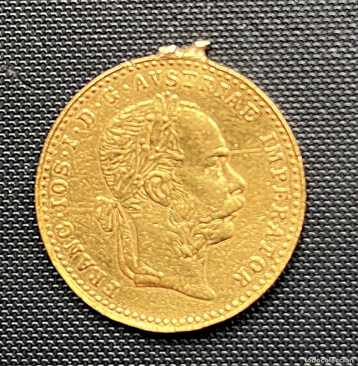 Monedas antiguas de Europa: Imperio Austro-H&uacute;ngaro - moneda de 1 ducado de oro-a&ntilde;o 1915 - ver fotos -0,1106 oz oro 986 mil.