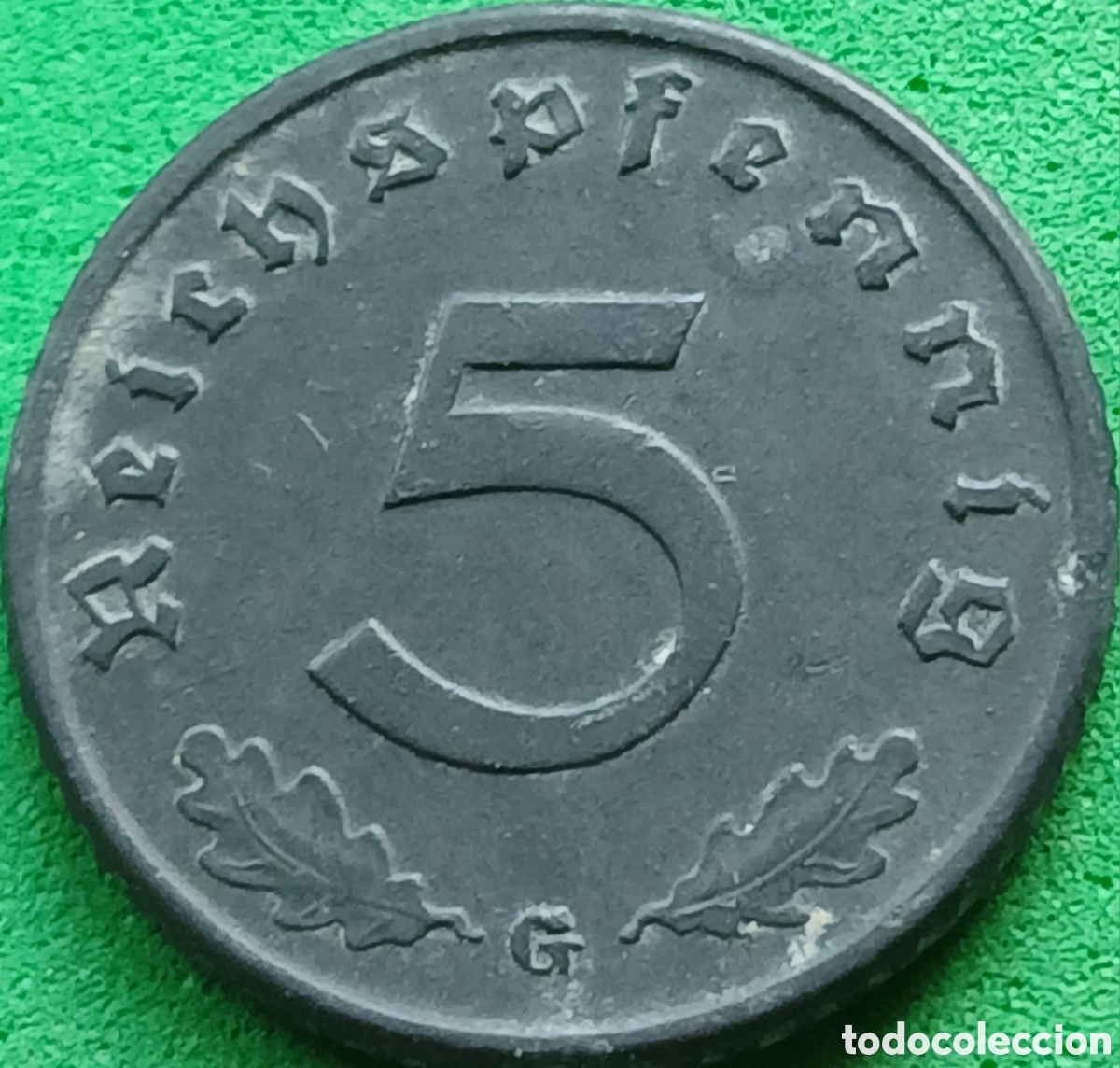 Monedas antiguas de Europa: Alemania Tercer Reich 5 reichspfennig 1942 G km#100