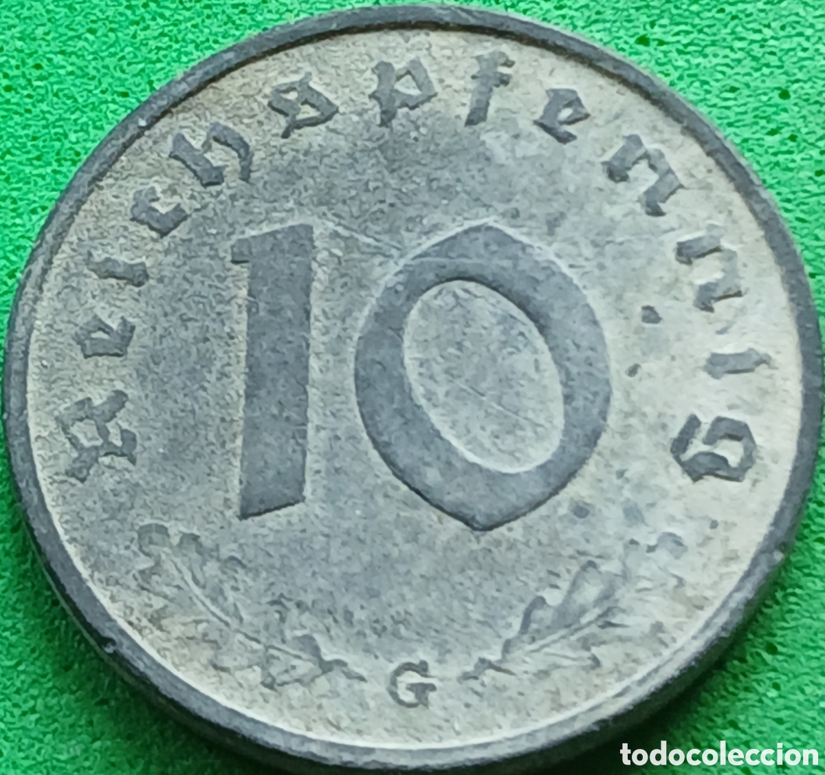 Monedas antiguas de Europa: Alemania Tercer Reich 10 reichspfennig 1942 G km#101