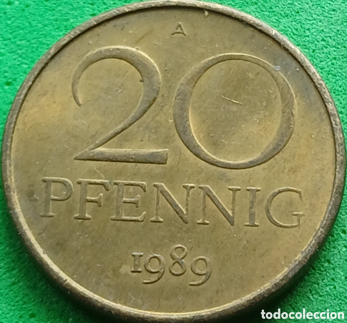 Monedas antiguas de Europa: Alemania Oriental 20 pfennig 1989 km#11