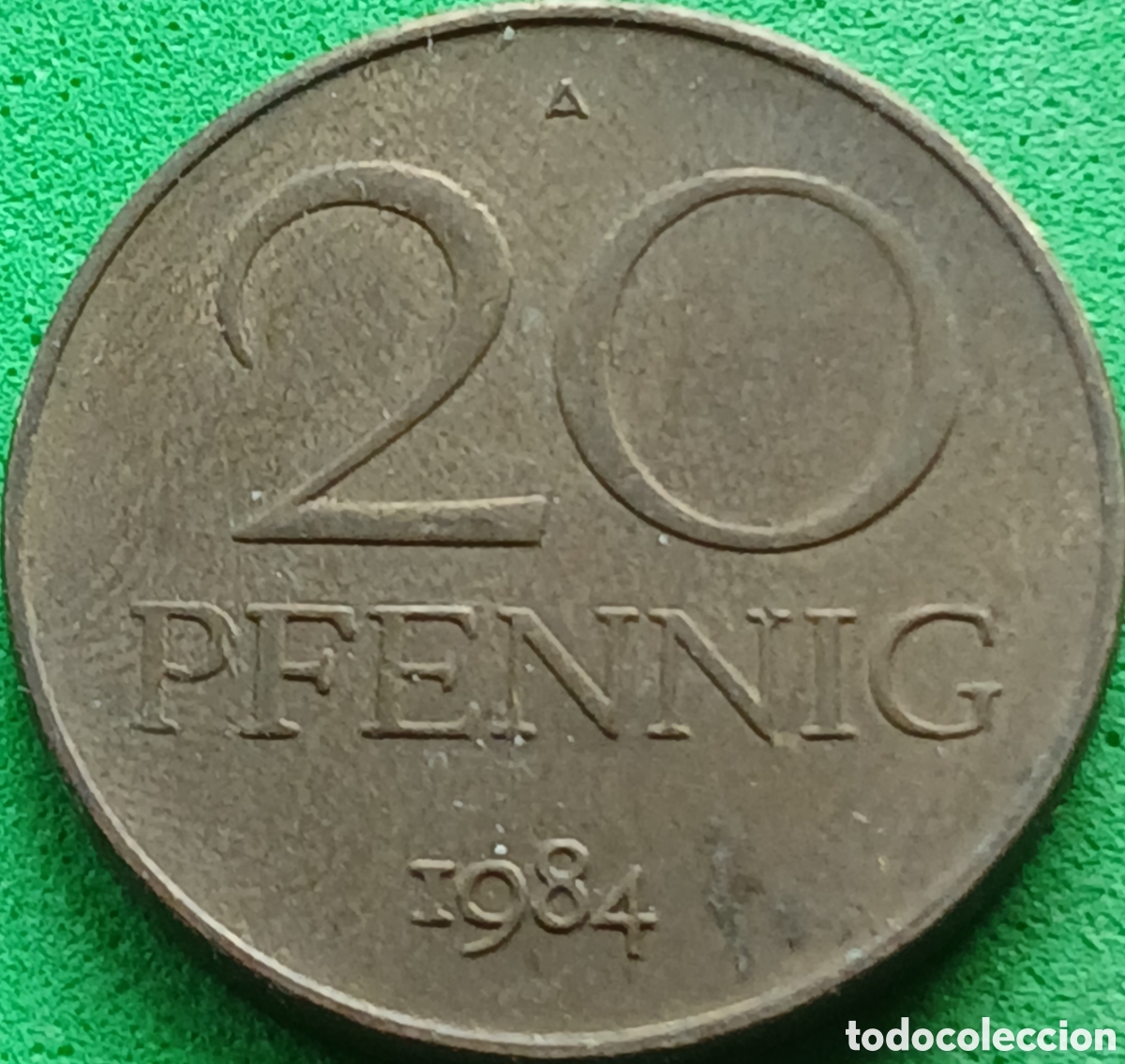 Monedas antiguas de Europa: Alemania Oriental 20 pfennig 1984 km#11