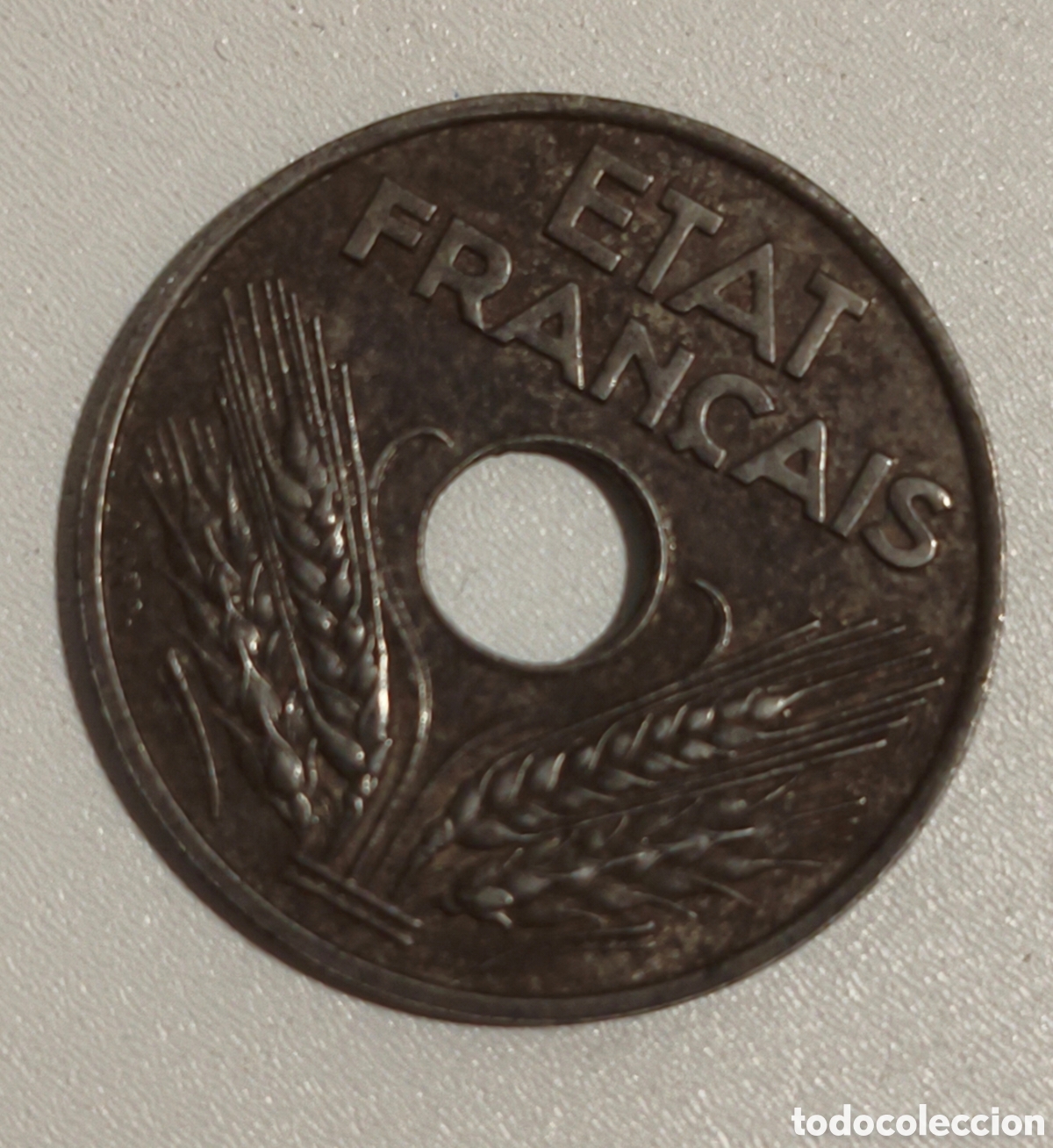 Monedas antiguas de Europa: 20 C&Eacute;NTIMOS FRANCIA 1944 ACERO PARIS