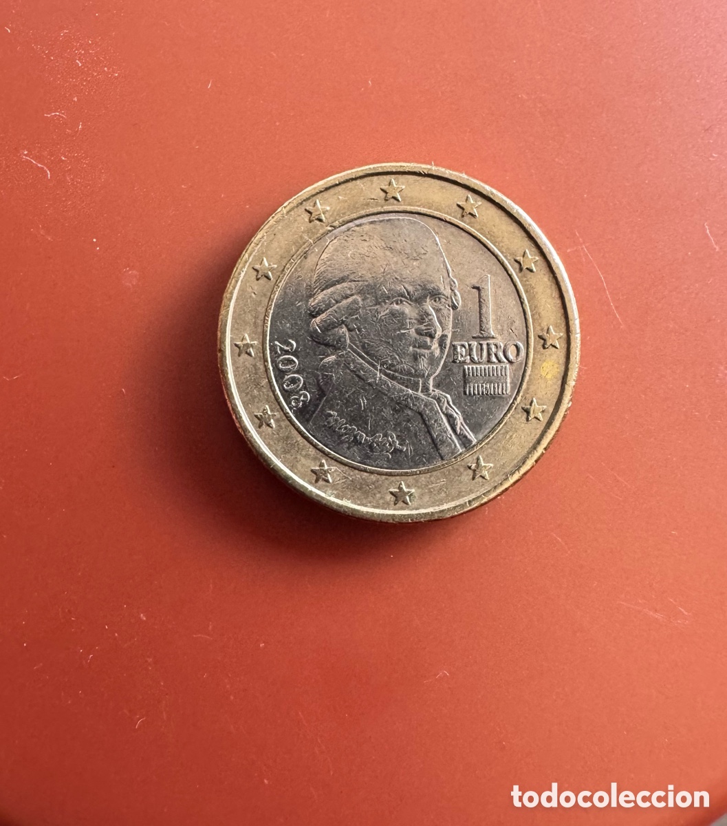 Monedas antiguas de Europa: Moneda 1 euro 2008 mozart