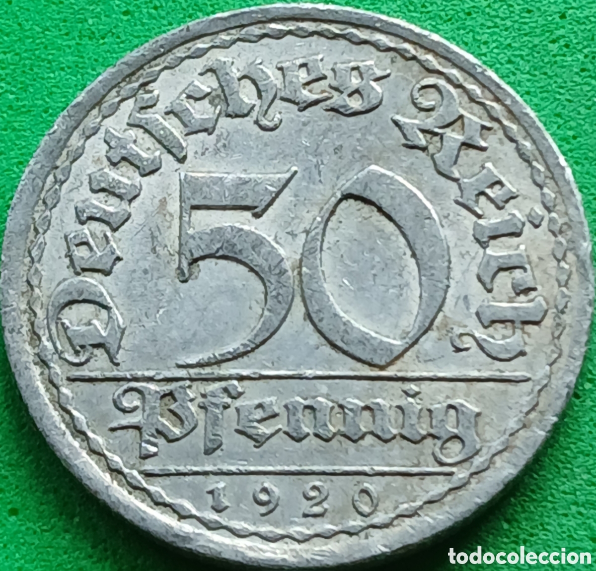 Monedas antiguas de Europa: Alemania Rep&uacute;blica de Weimar 50 pfennig 1920 A km#27