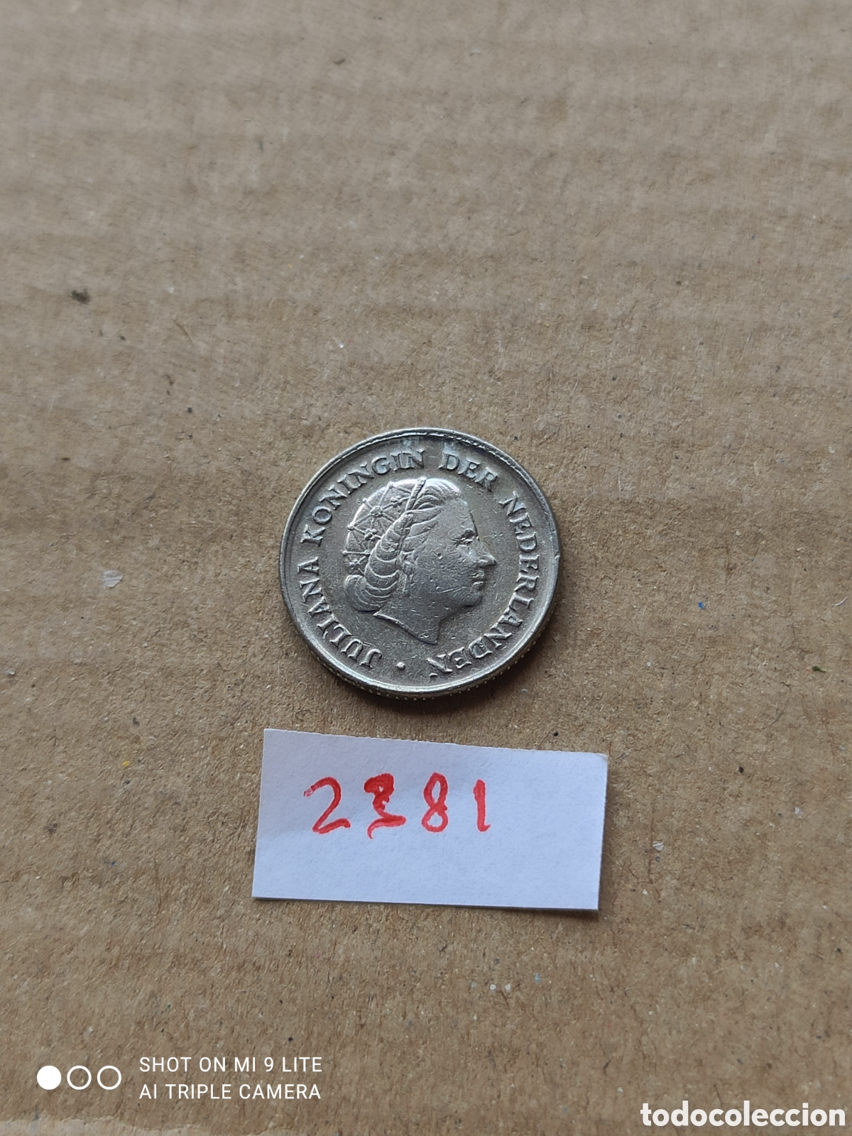Monedas antiguas de Europa: Moneda holandesa, 10 c&eacute;ntimos de 1975