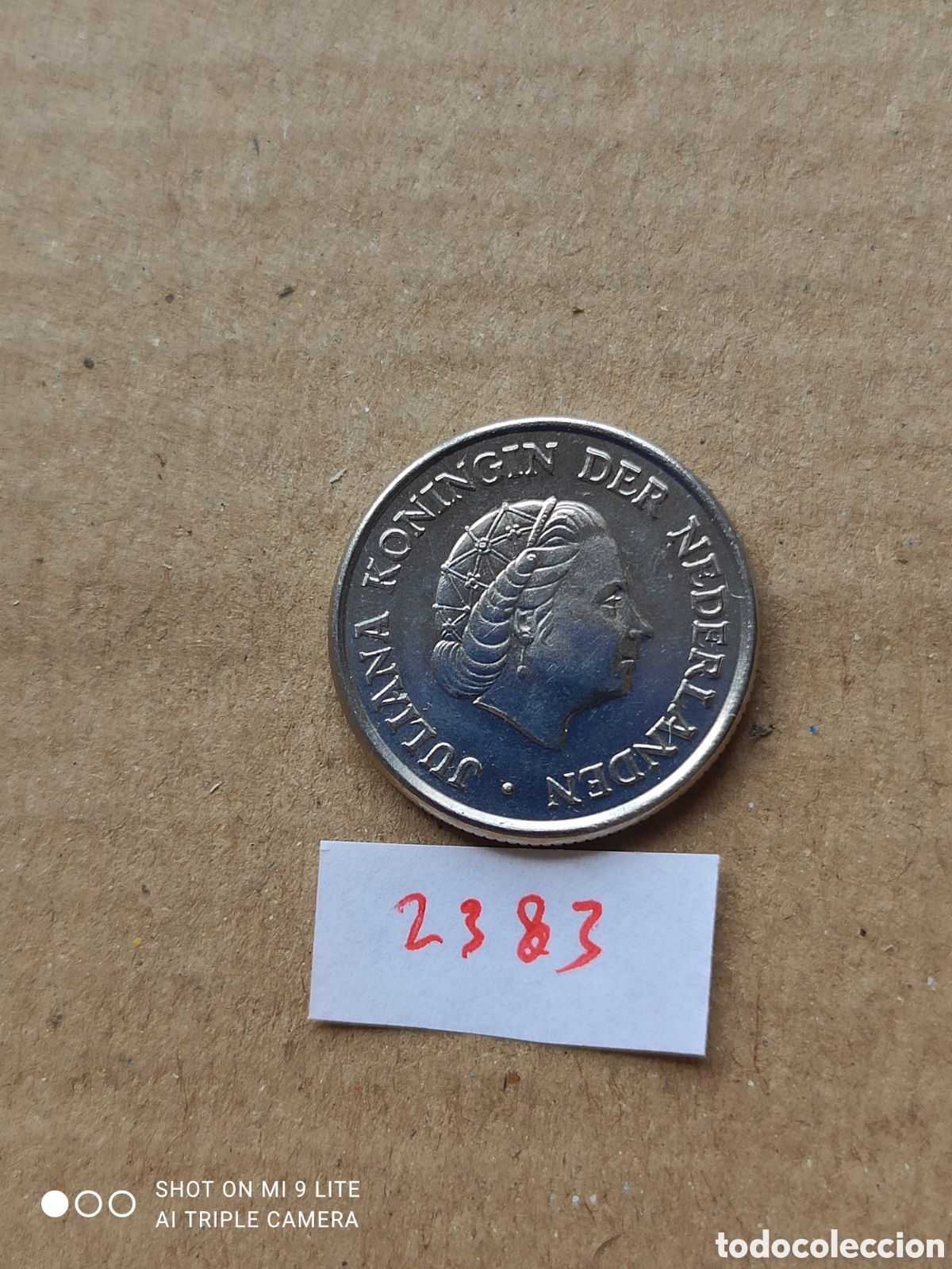 Monedas antiguas de Europa: Moneda de 25 c&eacute;ntimos del a&ntilde;o 1980