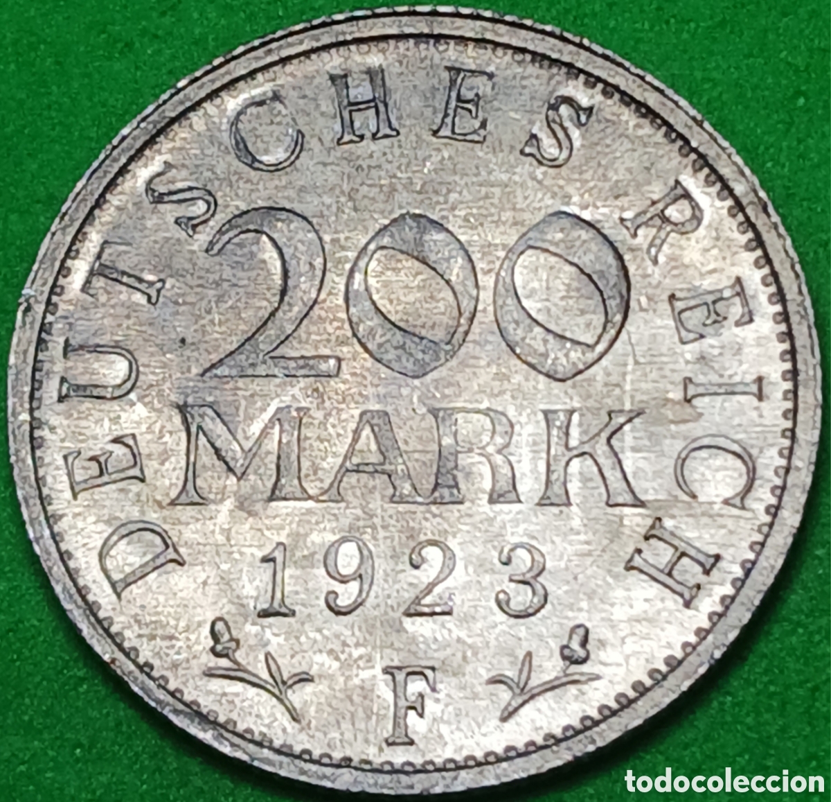 Monedas antiguas de Europa: Alemania Rep&uacute;blica de Weimar 200 marcos 1923 F km#35