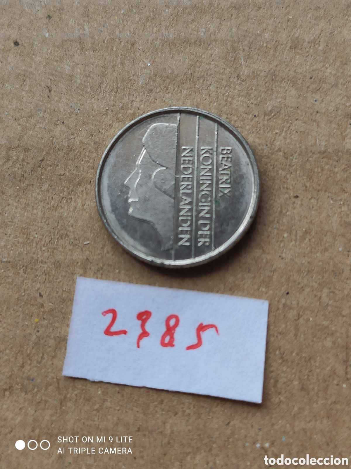 Monedas antiguas de Europa: Moneda holandesa de 10 c&eacute;ntimos de 1984