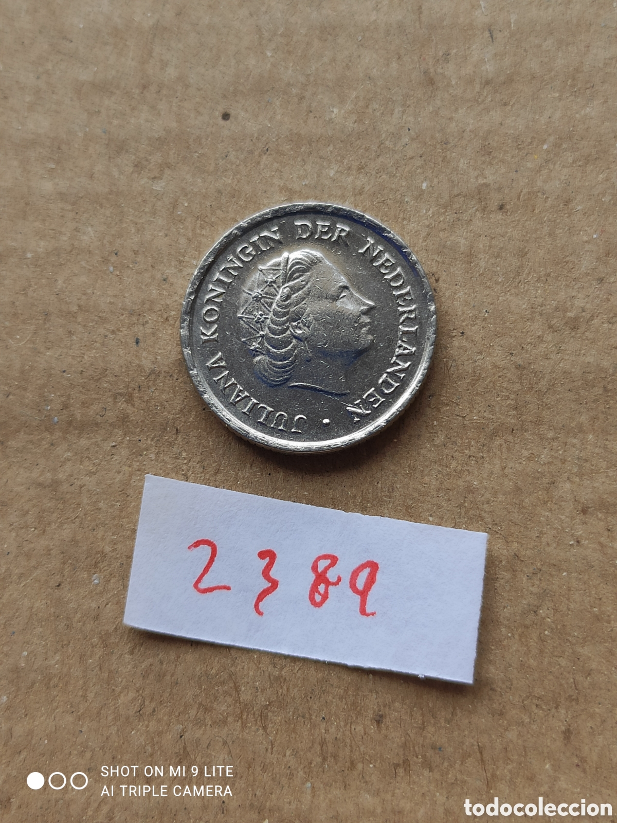 Monedas antiguas de Europa: Moneda holandesa de 10 c&eacute;ntimos a&ntilde;o 1976