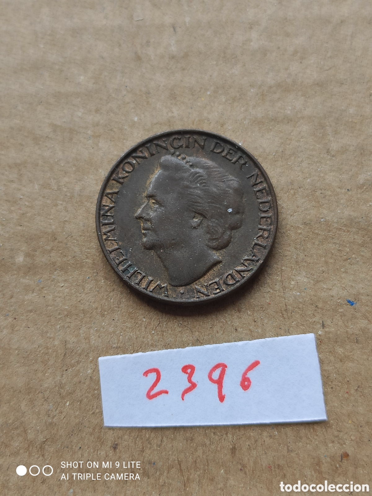 Monedas antiguas de Europa: Moneda holandesa de 1 c&eacute;ntimo a&ntilde;o 1948