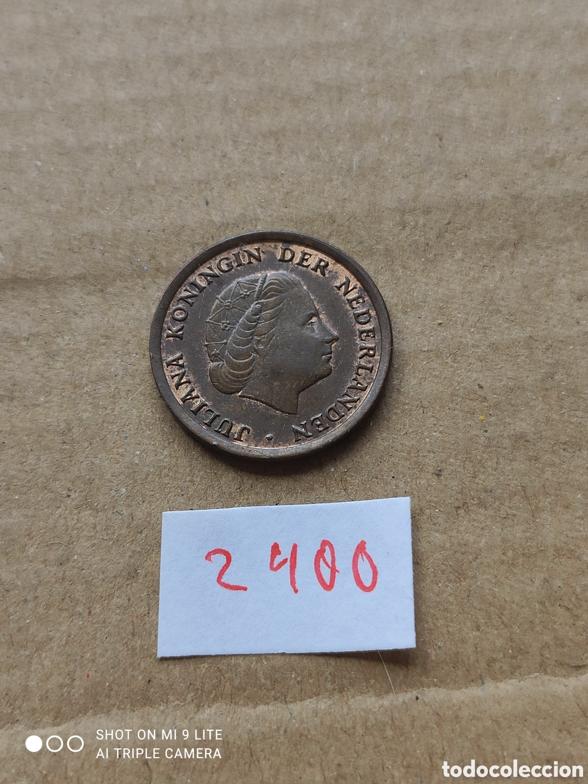 Monedas antiguas de Europa: Moneda holandesa de 1 c&eacute;ntimo a&ntilde;o 1970