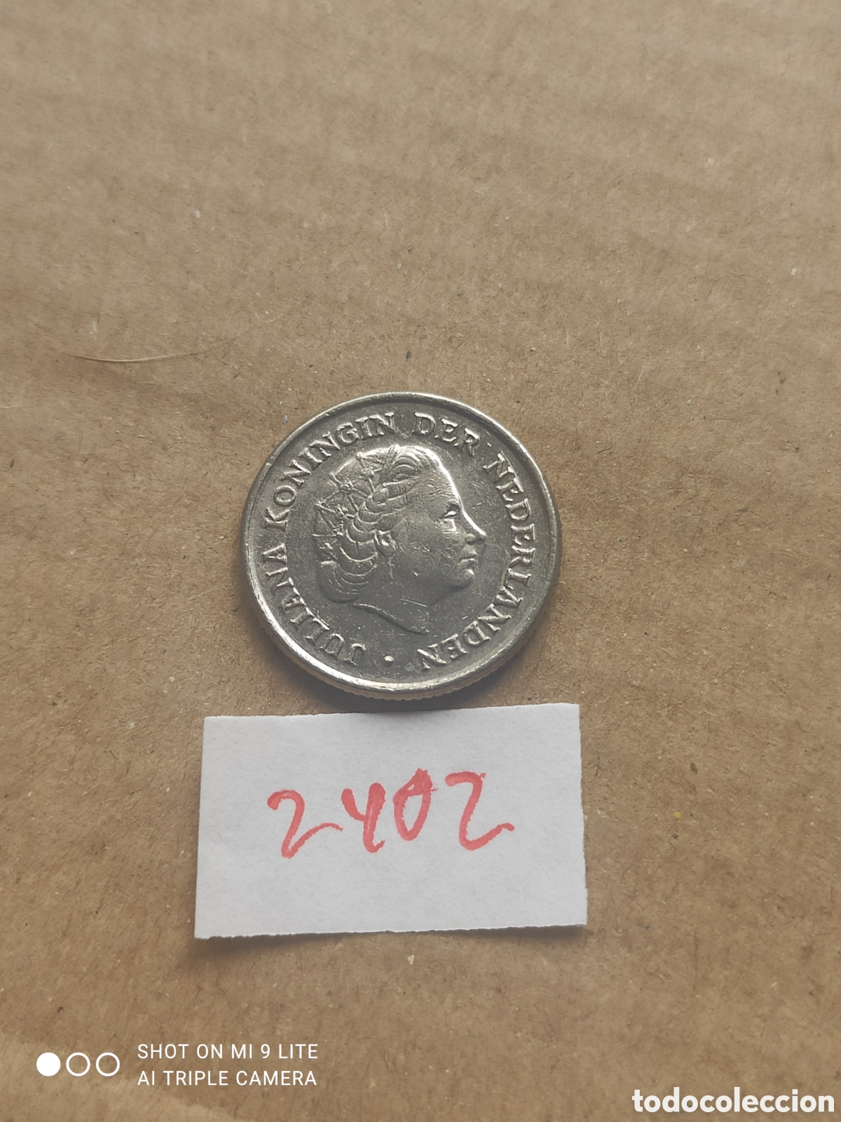 Monedas antiguas de Europa: Moneda holandesa de 1 c&eacute;ntimo a&ntilde;o 1974