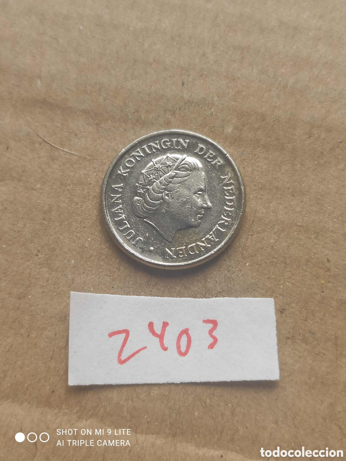 Monedas antiguas de Europa: Moneda holandesa de 10 c&eacute;ntimos a&ntilde;o 1970