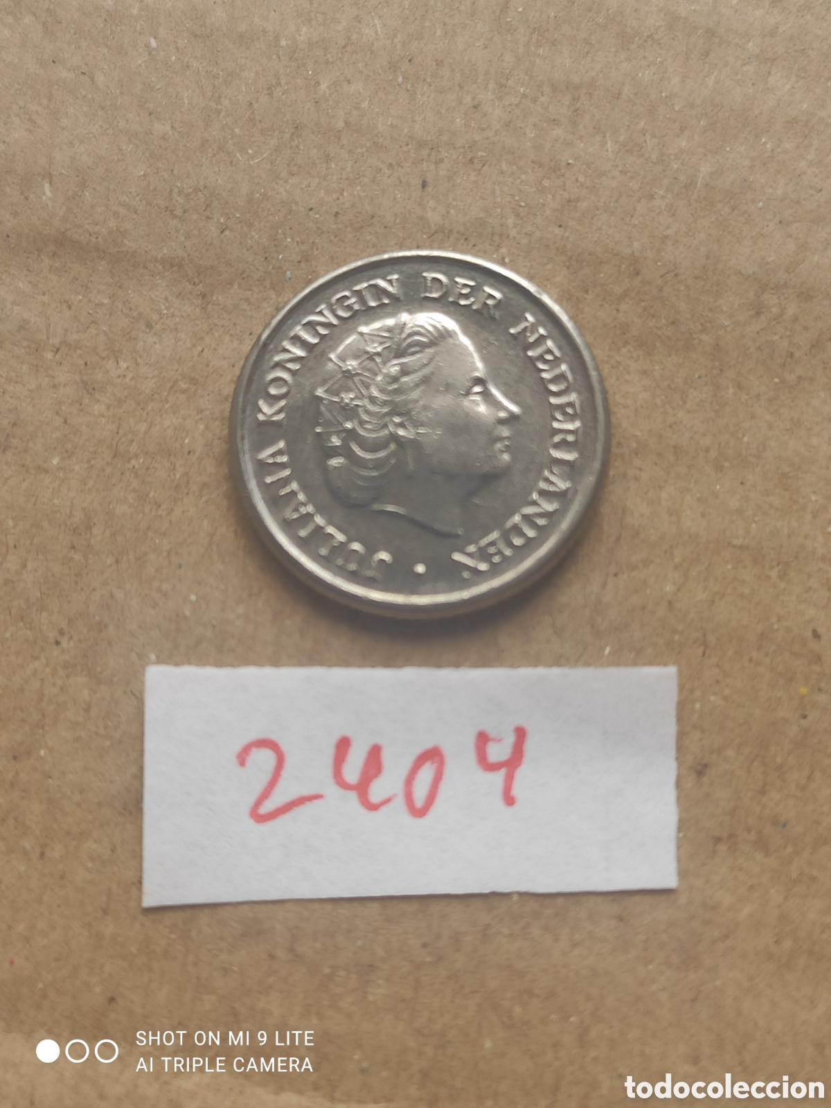 Monedas antiguas de Europa: Moneda holandesa de 10 c&eacute;ntimos a&ntilde;o 1975