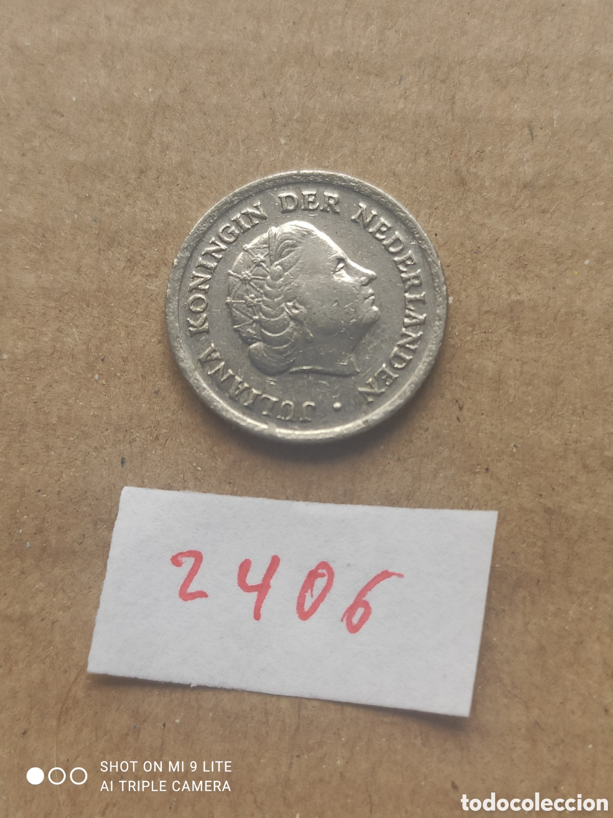 Monedas antiguas de Europa: Moneda holandesa de 10 c&eacute;ntimos a&ntilde;o 1967