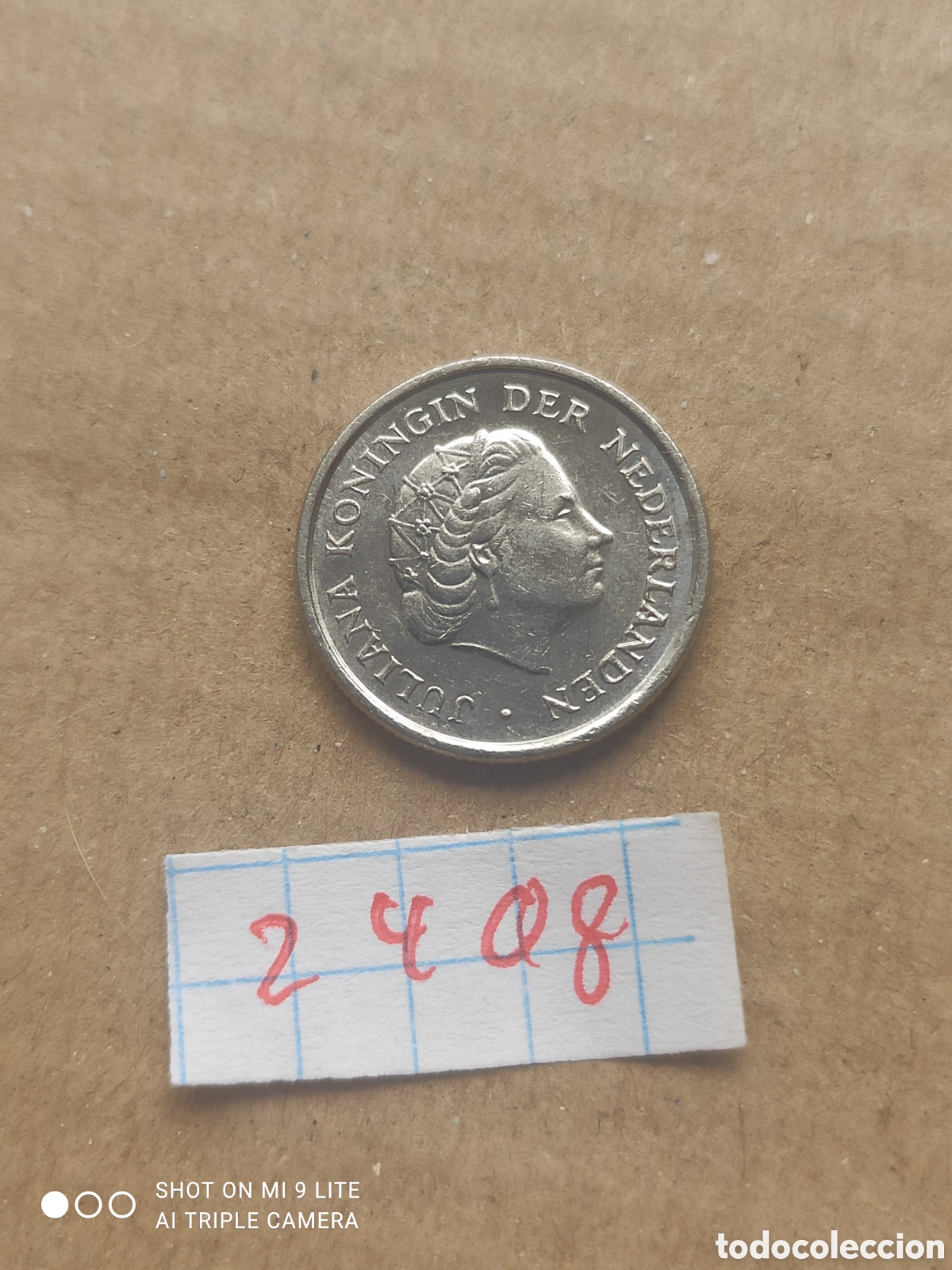 Monedas antiguas de Europa: Moneda holandesa de 10 c&eacute;ntimos a&ntilde;o1980