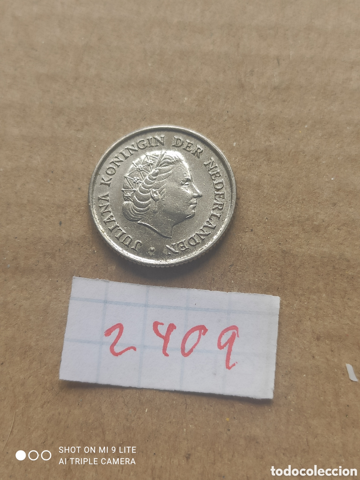 Monedas antiguas de Europa: Moneda holandesa de 10 c&eacute;ntimos a&ntilde;o1971