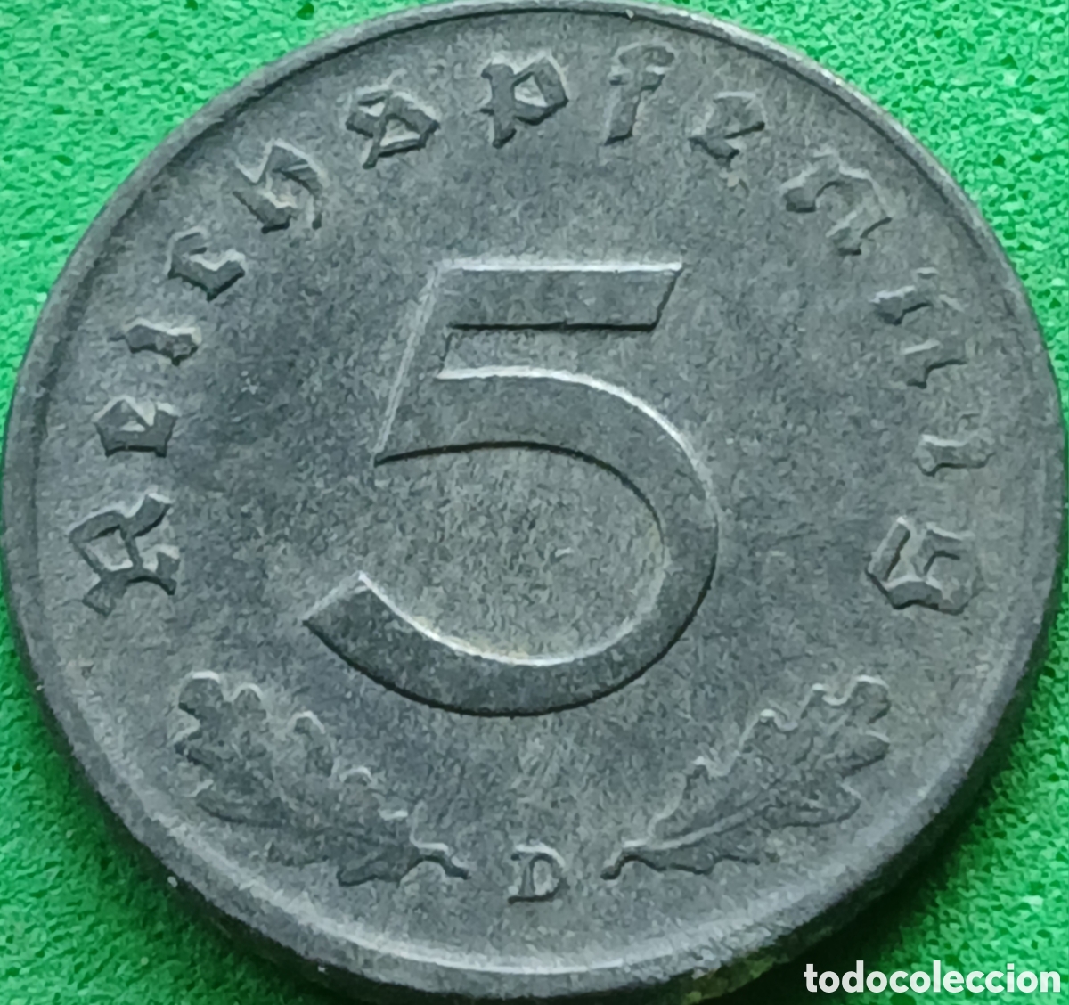 Monedas antiguas de Europa: Alemania Tercer Reich 5 reichspfennig 1944 D km#100