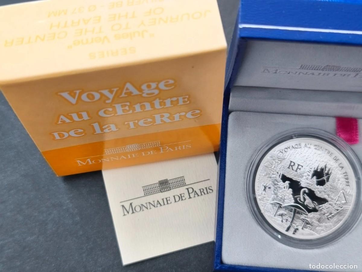 Monedas antiguas de Europa: Moneda Francia 1 1/2 euro 2006. Viaje al Centro de la Tierra . Serie Julio Verne . Plata