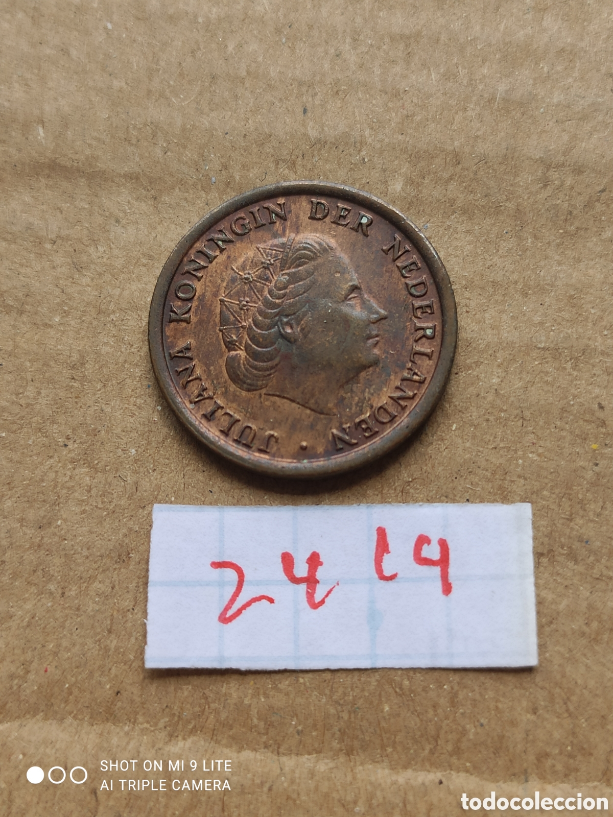 Monedas antiguas de Europa: Moneda holandesa de 1 c&eacute;ntimo a&ntilde;o1976