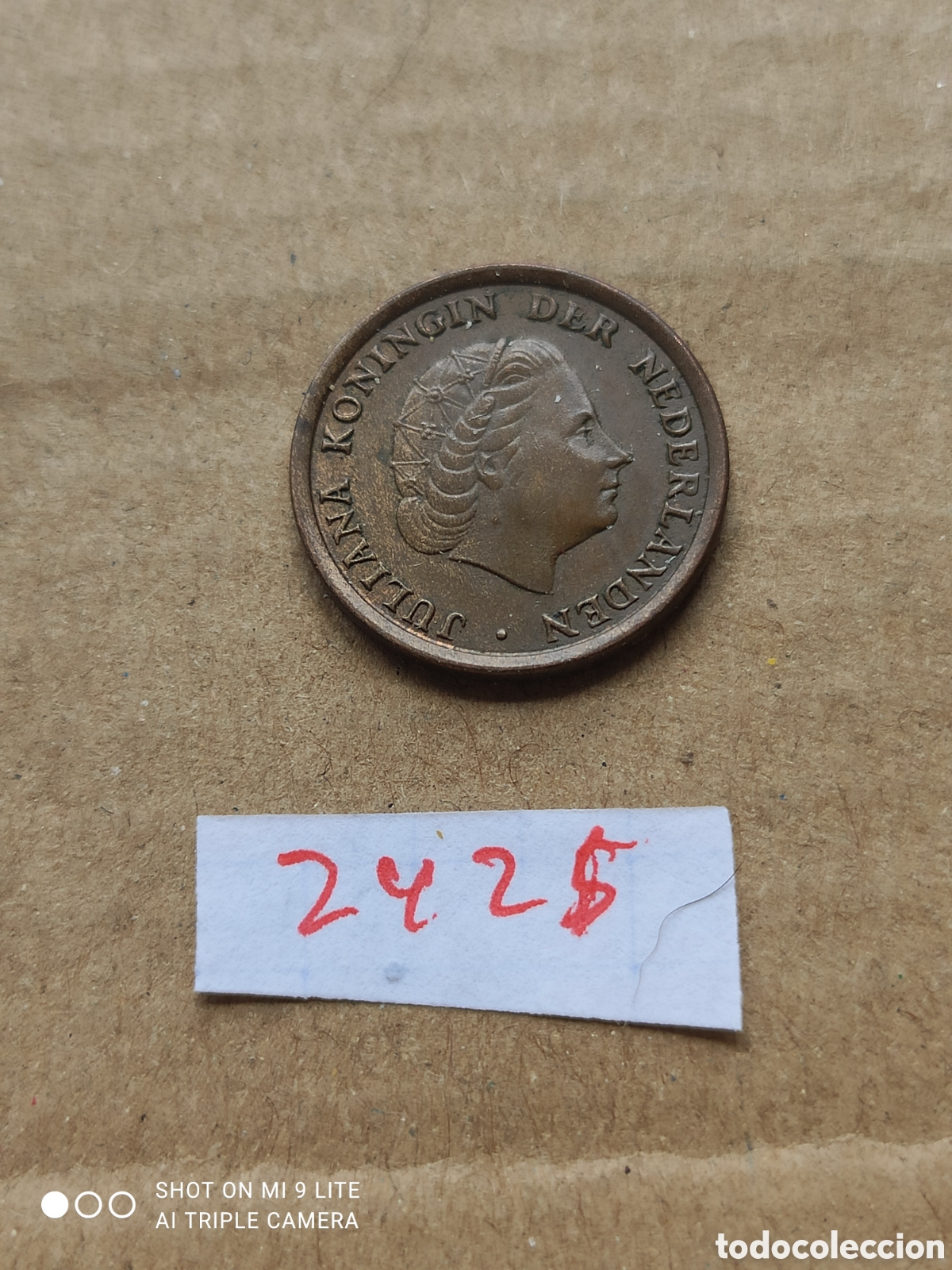 Monedas antiguas de Europa: Moneda holandesa de 1 c&eacute;ntimo a&ntilde;o 1970