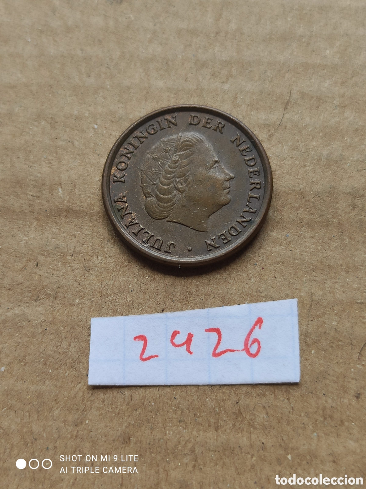 Monedas antiguas de Europa: Moneda holandesa de 1 c&eacute;ntimo a&ntilde;o 1967