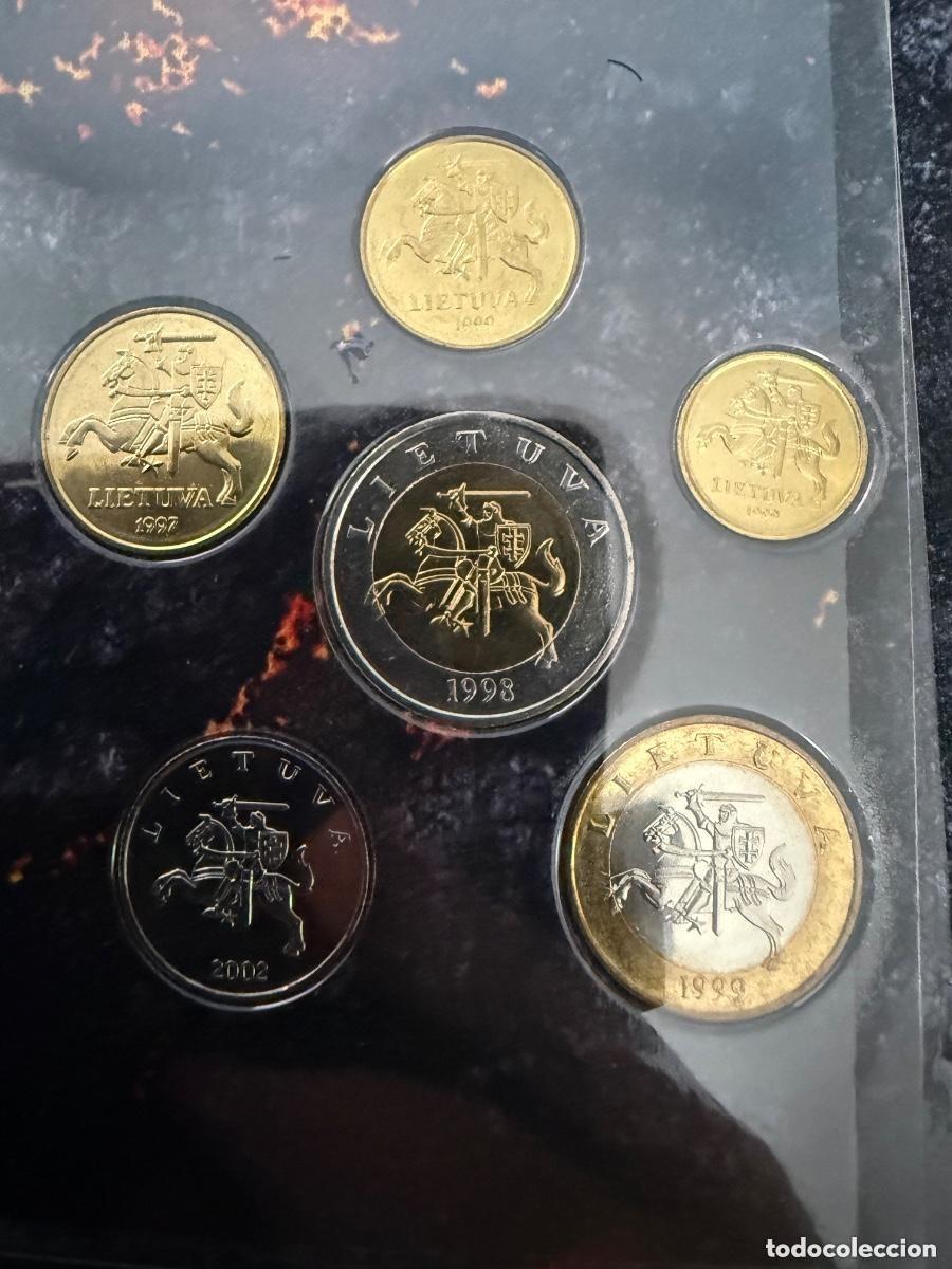 Old Coins of Europe: Set monedas Lituania Litas completo (antes del euro) en bl&iacute;ster SC