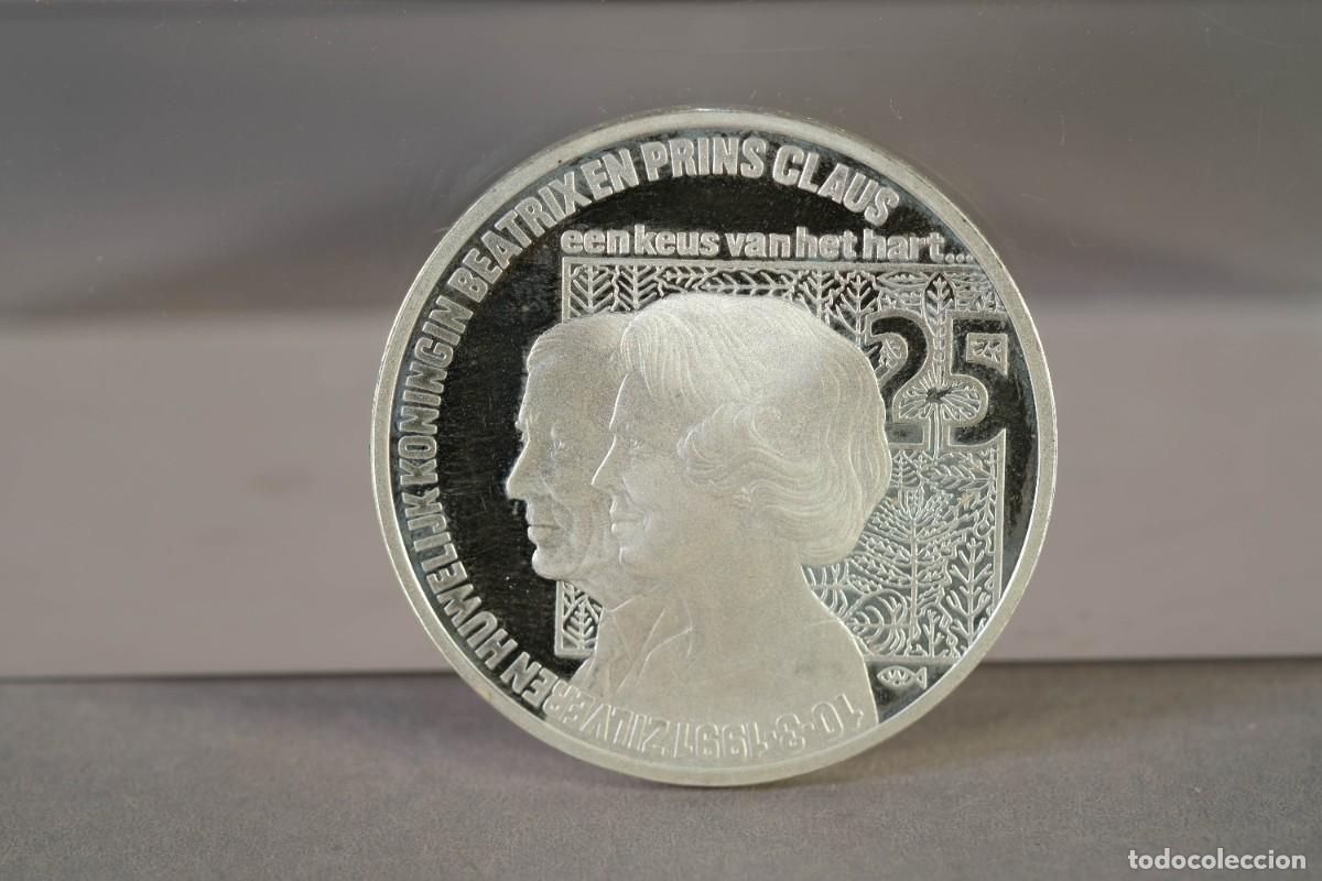 Monedas antiguas de Europa: MONEDA DE 2 1/2 ECU DE HOLANDA KONINGIN BEATRIX EN PRINS CLAUS 1991