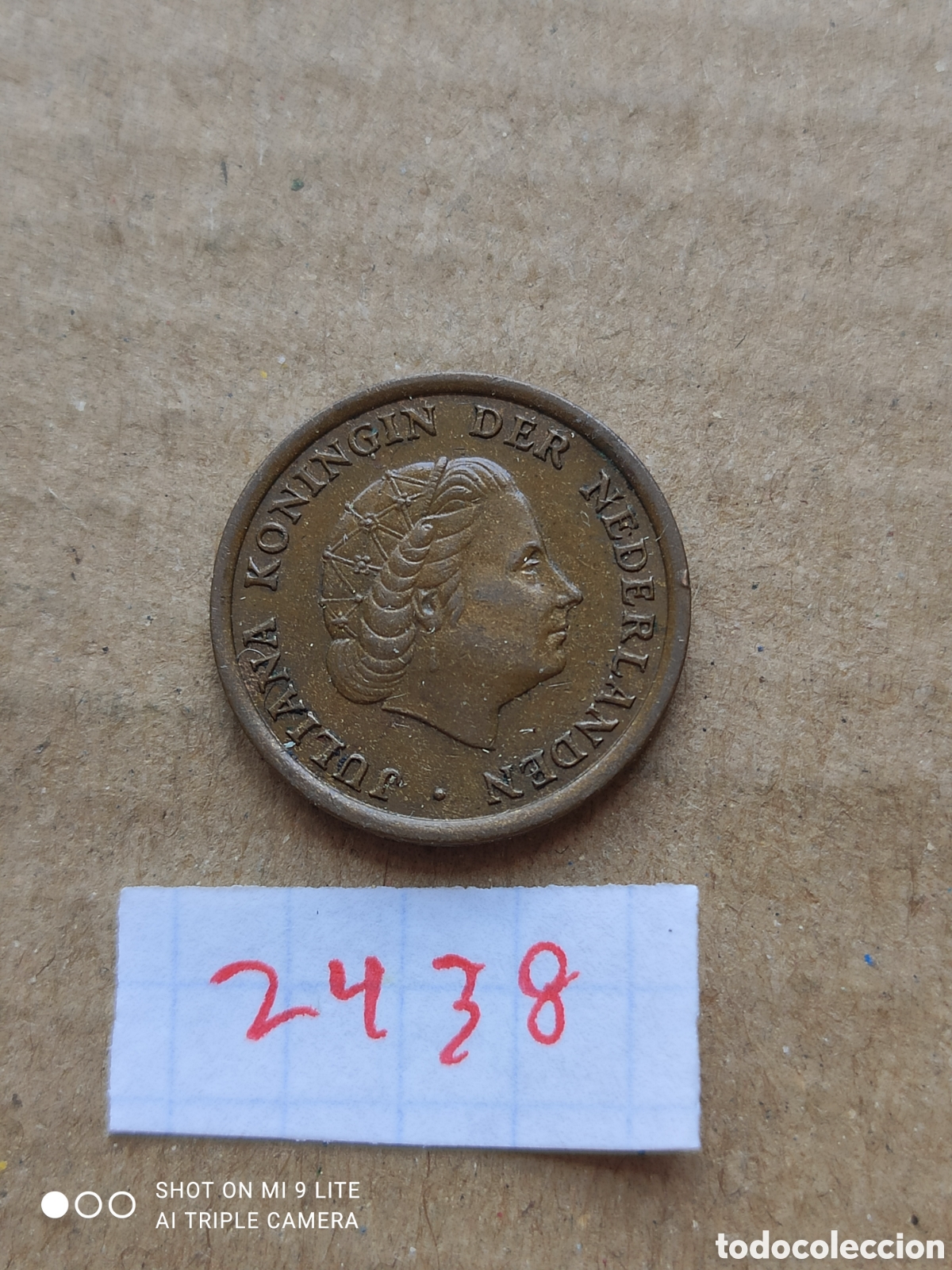 Monedas antiguas de Europa: Moneda holandesa 1 c&eacute;ntimo a&ntilde;o 1961