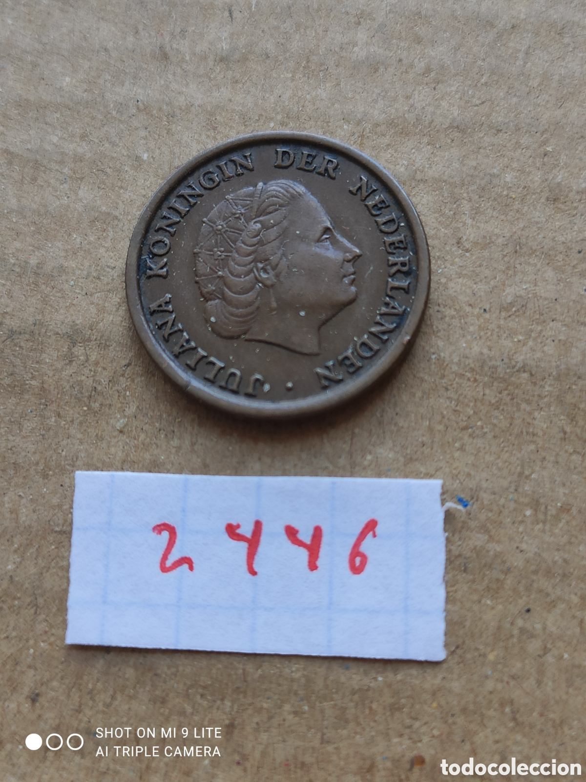 Monedas antiguas de Europa: Moneda holandesa de 1 c&eacute;ntimo a&ntilde;o 1950