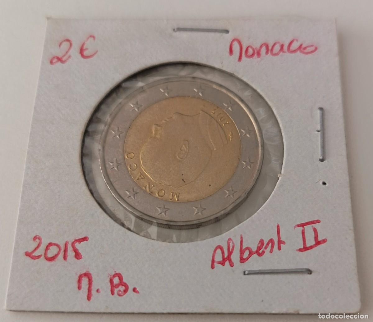 Monedas antiguas de Europa: Moneda 2 Euros. Monaco. Albert II. A&ntilde;o 2015. Muy buena.