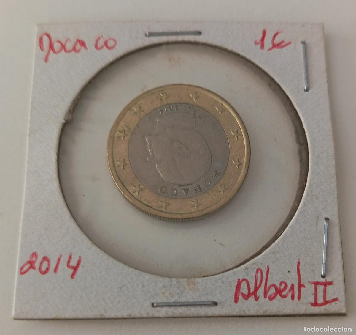 Monedas antiguas de Europa: Moneda 1 Euro. Monaco. Albert II. A&ntilde;o 2014. Muy buena.