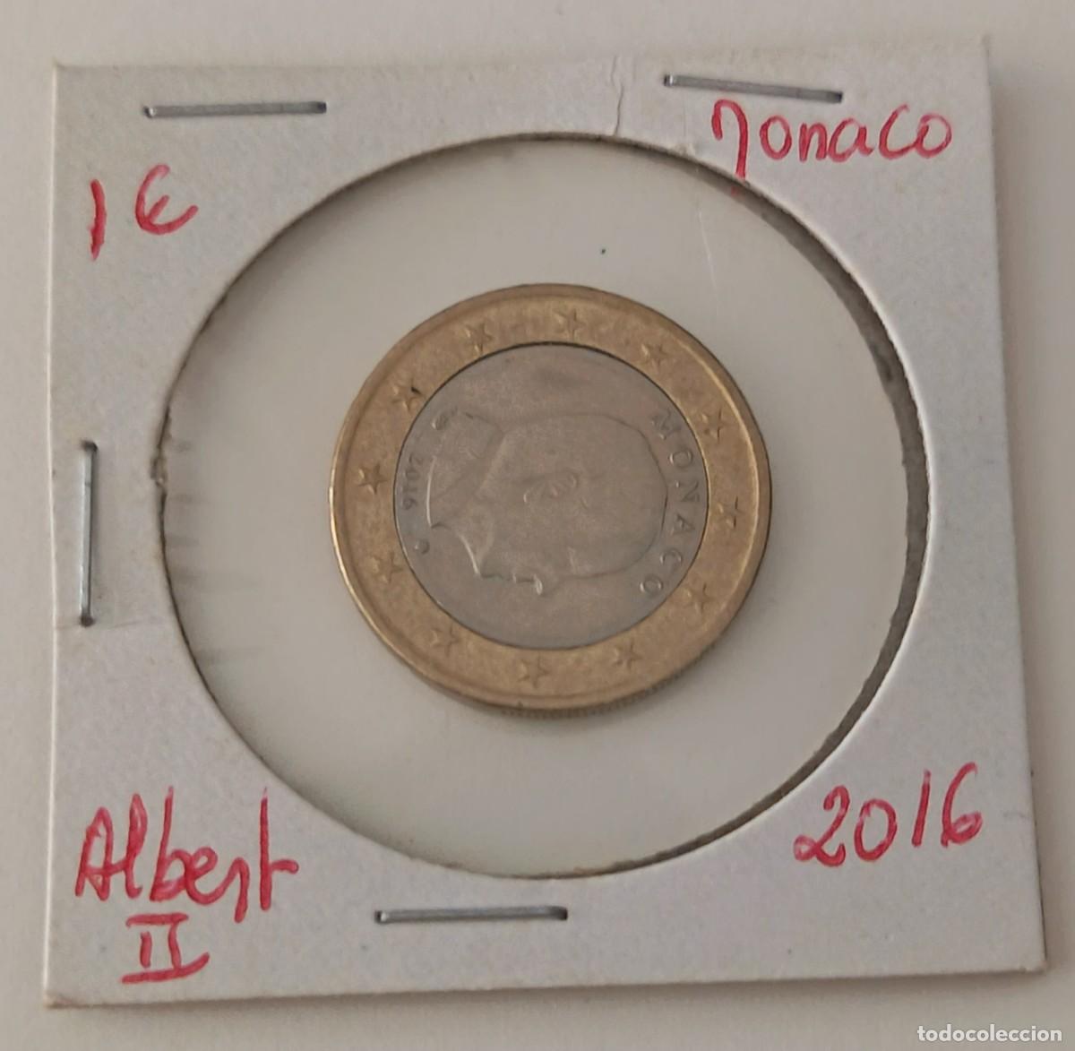 Monedas antiguas de Europa: Moneda 1 Euro. Monaco. Albert II. A&ntilde;o 2016. Muy buena.