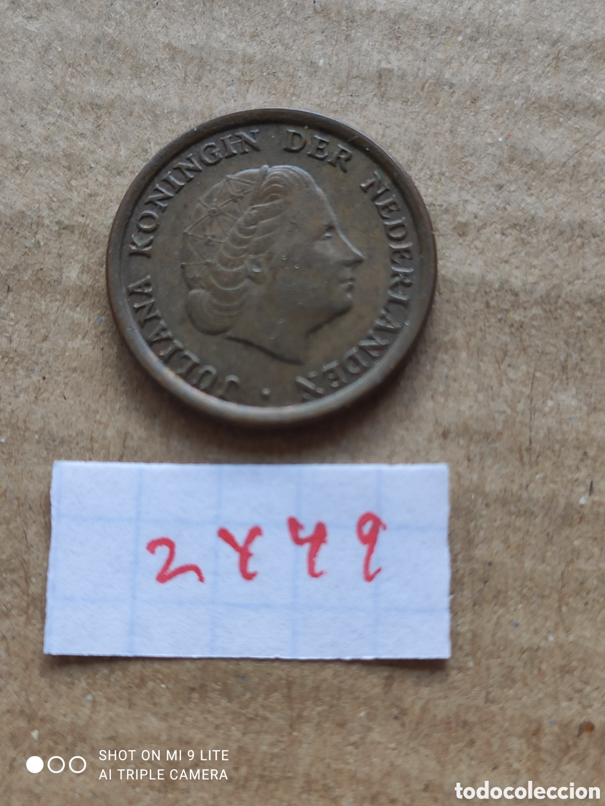 Monedas antiguas de Europa: Moneda holandesa 1 c&eacute;ntimo a&ntilde;o 1971