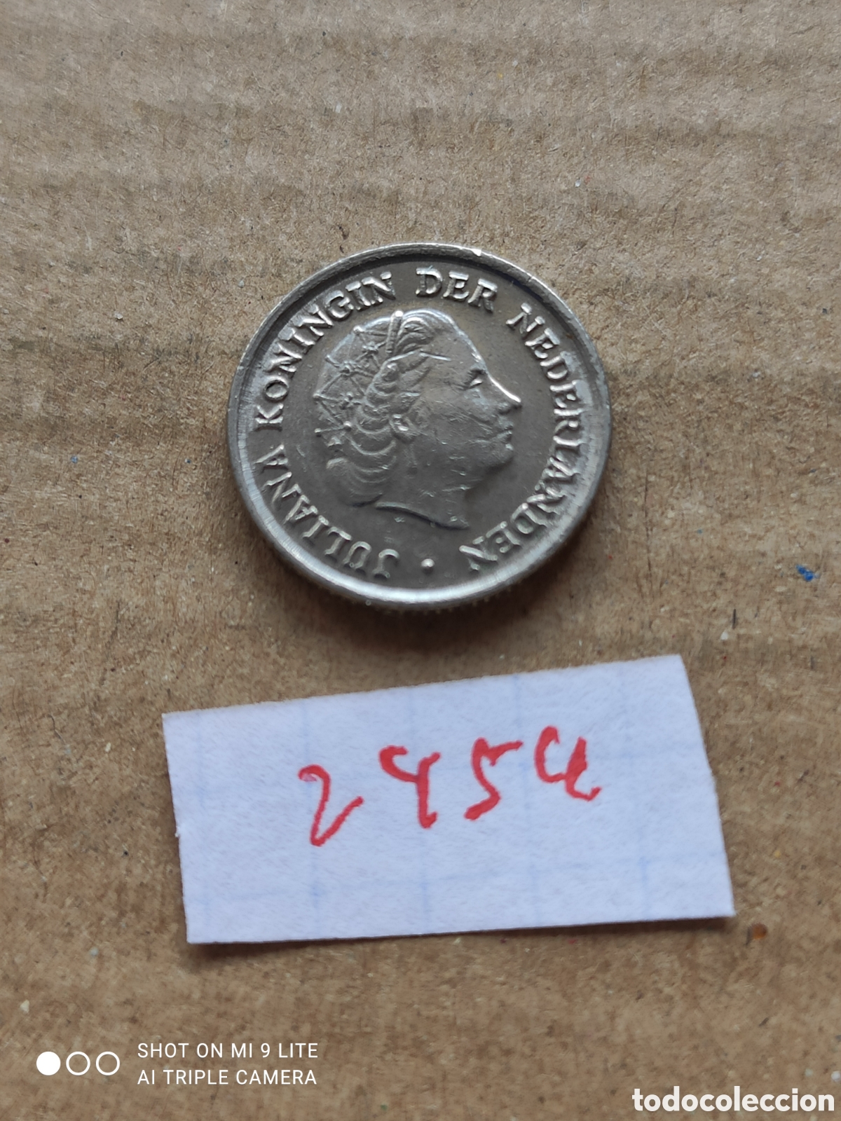 Monedas antiguas de Europa: Moneda holandesa de 10 c&eacute;ntimos a&ntilde;o 1974