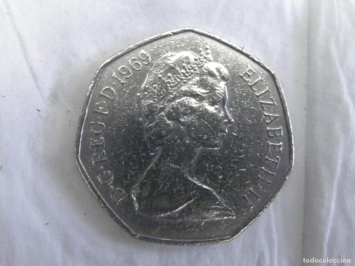 Monedas antiguas de Europa: Reino Unido 50 New Pence 1969 - Queen Elizabeth II