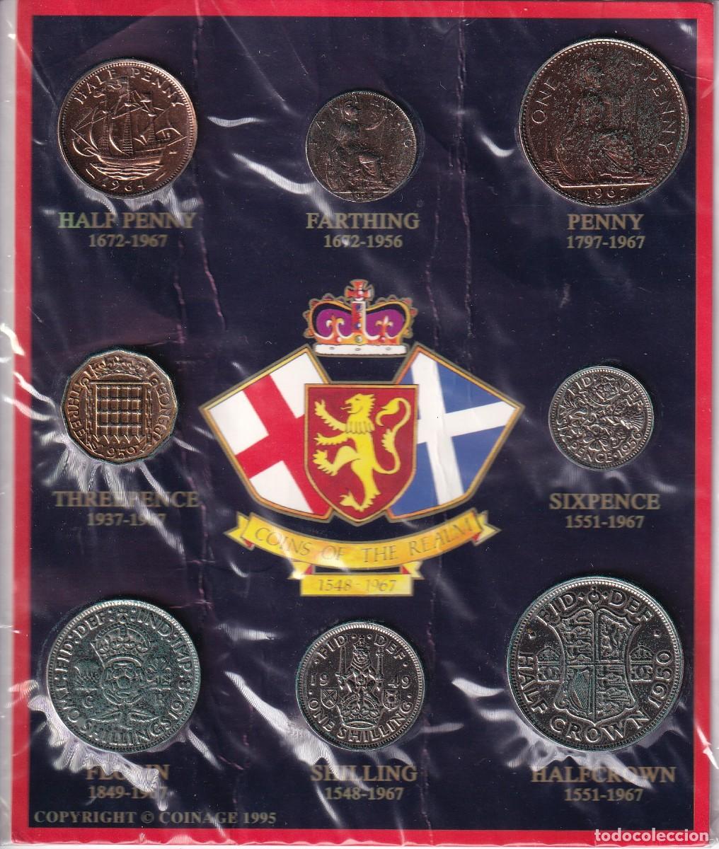 Monnaies anciennes de Europe: LOTE DE 8 MONEDAS DEL REINO UNIDO - PRE-DECIMALS COINS GREAT BRITISH A&Ntilde;OS 1925 A 1967