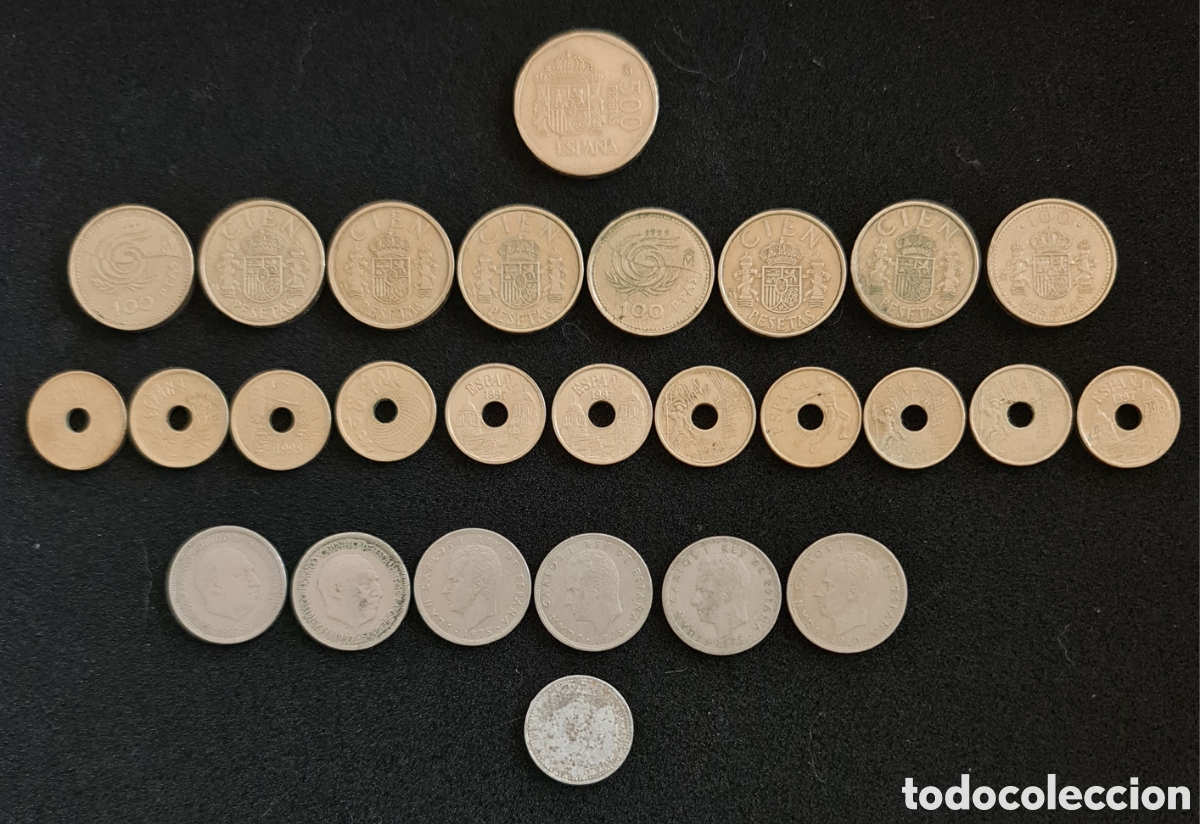 Monedas antiguas de Europa: Lote monedas espa&ntilde;olas antiguas pesetas Expo 92 Barcelona Sevilla 500 100 25 y 5 pesetas colecci&oacute;n