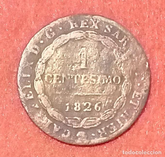 Monedas antiguas de Europa: MONEDA DE ITALIA / CERDE&Ntilde;A 1826 - 1 CENTESIMO - COBRE