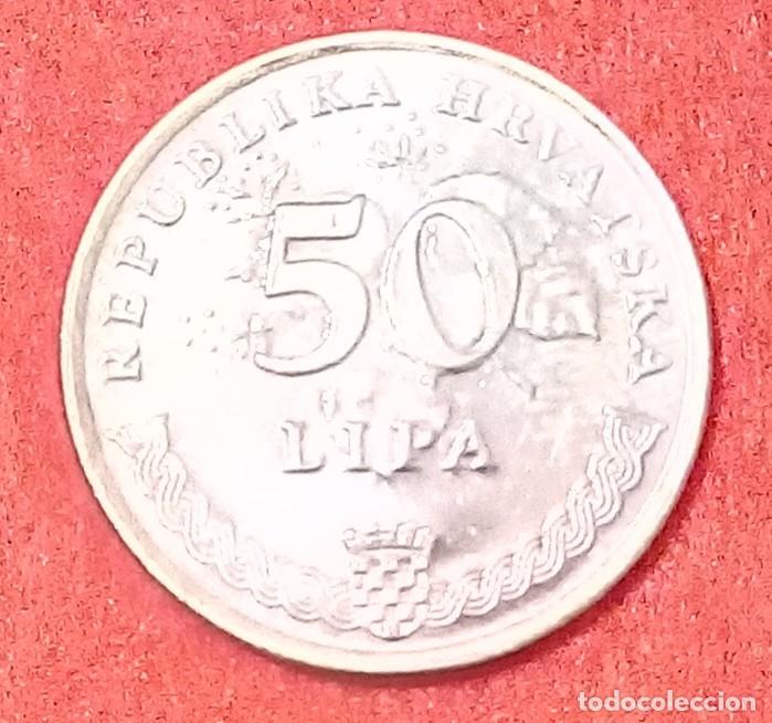 Monedas antiguas de Europa: MONEDA DE CROACIA 1993 - 50 LIPA - ACERO NIQUELADO