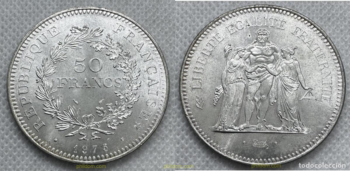 Monedas antiguas de Europa: 5331 FRANCIA 1975 FRANCE 1975 50 FRANCS HERCULES