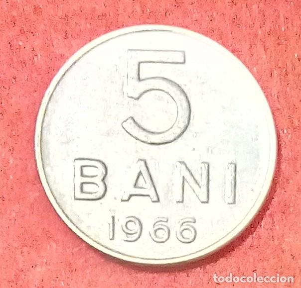 Monedas antiguas de Europa: MONEDA DE RUMAN&Iacute;A 1966 - 5 BANI - ACERO REVESTIDO DE N&Iacute;QUEL (2)