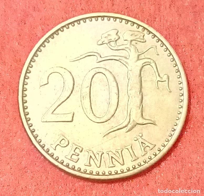 Monedas antiguas de Europa: MONEDA DE FINLANDIA 1971 - 20 PENNIA - BRONCE